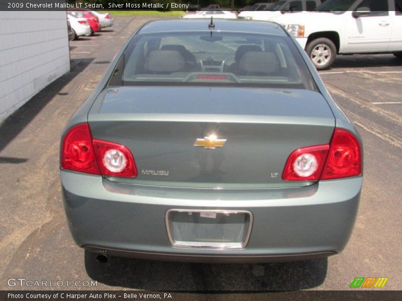 Silver Moss Metallic / Ebony 2009 Chevrolet Malibu LT Sedan