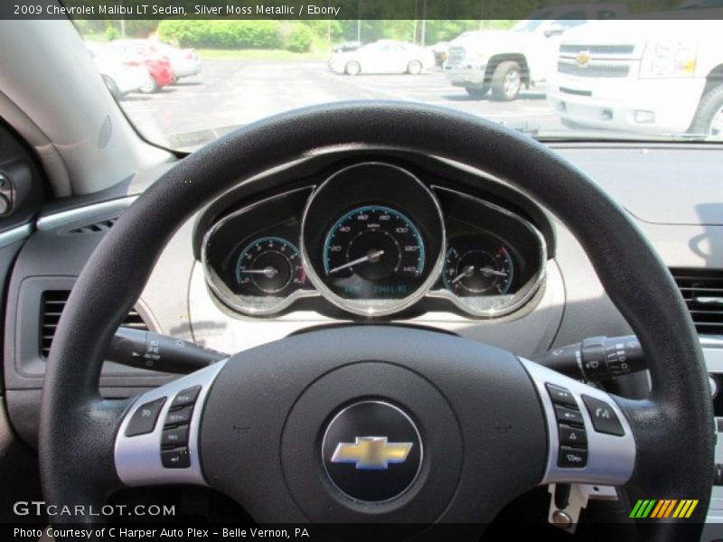Silver Moss Metallic / Ebony 2009 Chevrolet Malibu LT Sedan