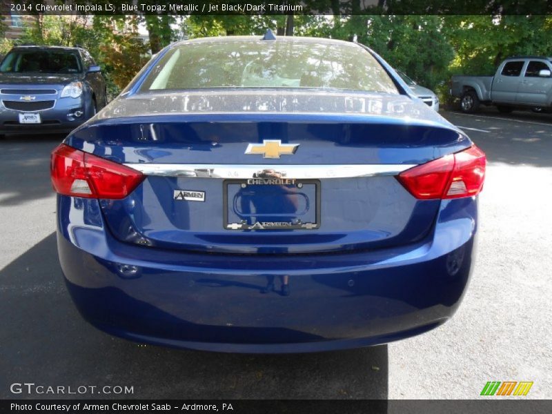Blue Topaz Metallic / Jet Black/Dark Titanium 2014 Chevrolet Impala LS