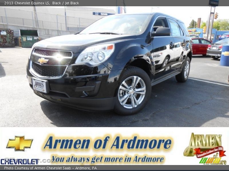 Black / Jet Black 2013 Chevrolet Equinox LS