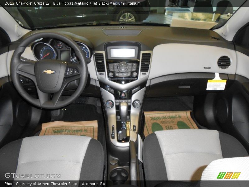 Blue Topaz Metallic / Jet Black/Medium Titanium 2013 Chevrolet Cruze LS