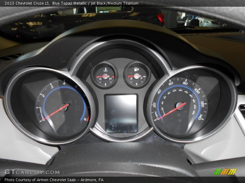 Blue Topaz Metallic / Jet Black/Medium Titanium 2013 Chevrolet Cruze LS