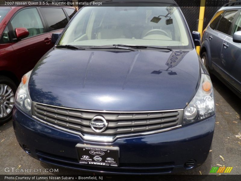 Majestic Blue Metallic / Beige 2007 Nissan Quest 3.5 S