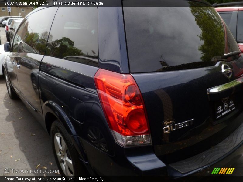 Majestic Blue Metallic / Beige 2007 Nissan Quest 3.5 S