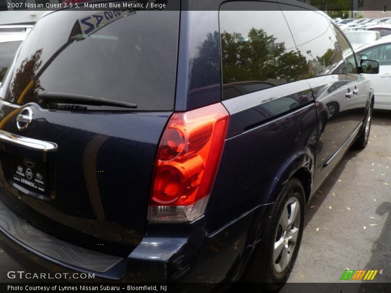 Majestic Blue Metallic / Beige 2007 Nissan Quest 3.5 S