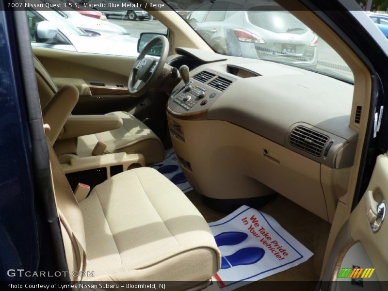 Majestic Blue Metallic / Beige 2007 Nissan Quest 3.5 S