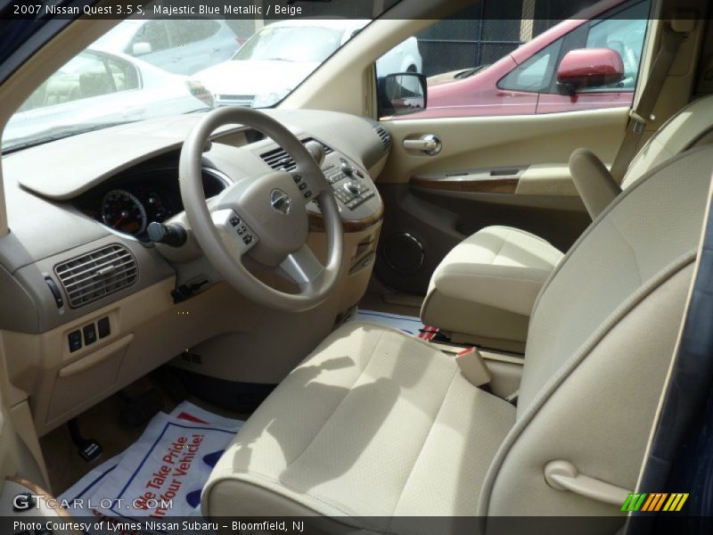 Majestic Blue Metallic / Beige 2007 Nissan Quest 3.5 S