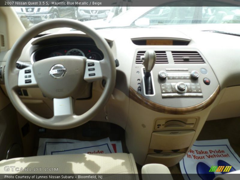 Majestic Blue Metallic / Beige 2007 Nissan Quest 3.5 S