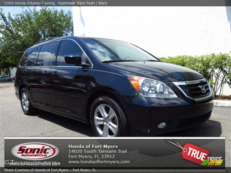 Nighthawk Black Pearl / Black 2009 Honda Odyssey Touring
