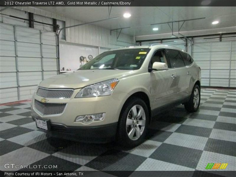 Gold Mist Metallic / Cashmere/Ebony 2012 Chevrolet Traverse LTZ AWD