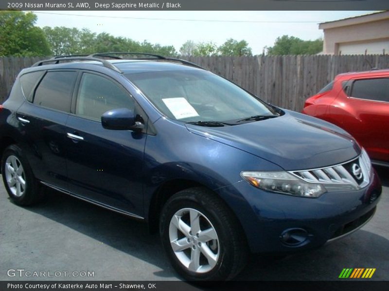Deep Sapphire Metallic / Black 2009 Nissan Murano SL AWD
