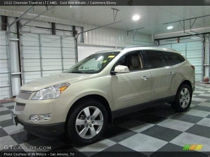 Gold Mist Metallic / Cashmere/Ebony 2012 Chevrolet Traverse LTZ AWD