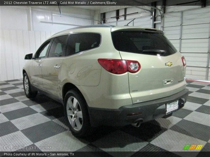 Gold Mist Metallic / Cashmere/Ebony 2012 Chevrolet Traverse LTZ AWD