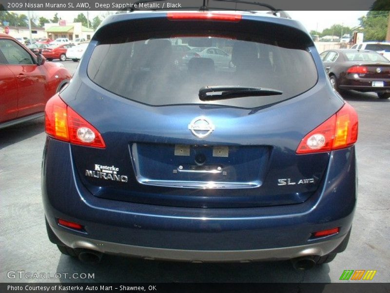 Deep Sapphire Metallic / Black 2009 Nissan Murano SL AWD