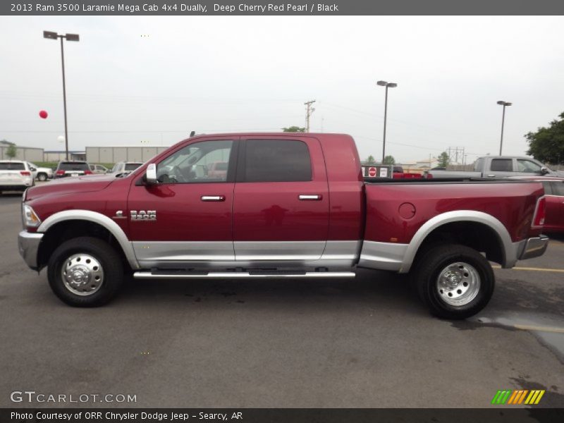  2013 3500 Laramie Mega Cab 4x4 Dually Deep Cherry Red Pearl