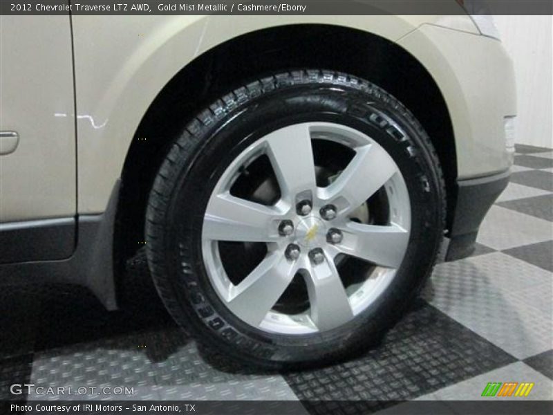 Gold Mist Metallic / Cashmere/Ebony 2012 Chevrolet Traverse LTZ AWD