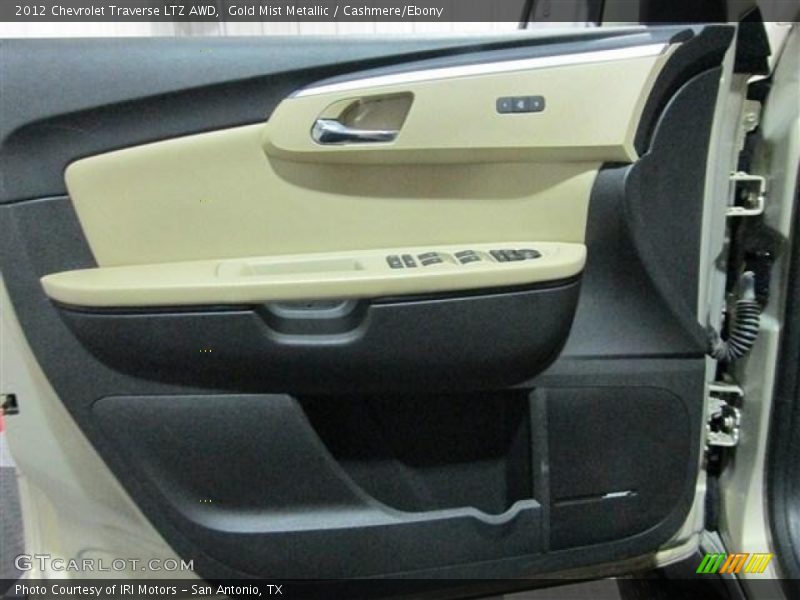 Gold Mist Metallic / Cashmere/Ebony 2012 Chevrolet Traverse LTZ AWD