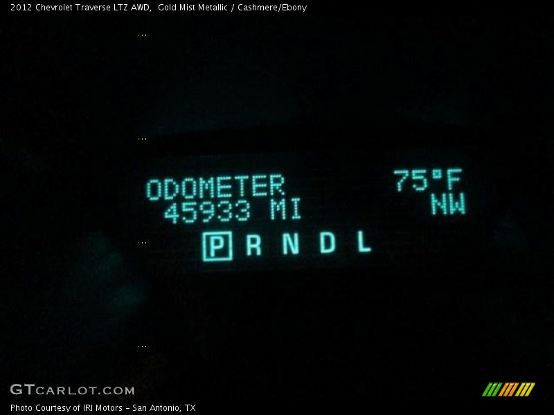 Gold Mist Metallic / Cashmere/Ebony 2012 Chevrolet Traverse LTZ AWD