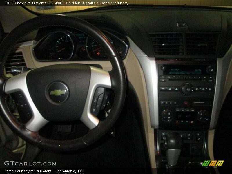 Gold Mist Metallic / Cashmere/Ebony 2012 Chevrolet Traverse LTZ AWD