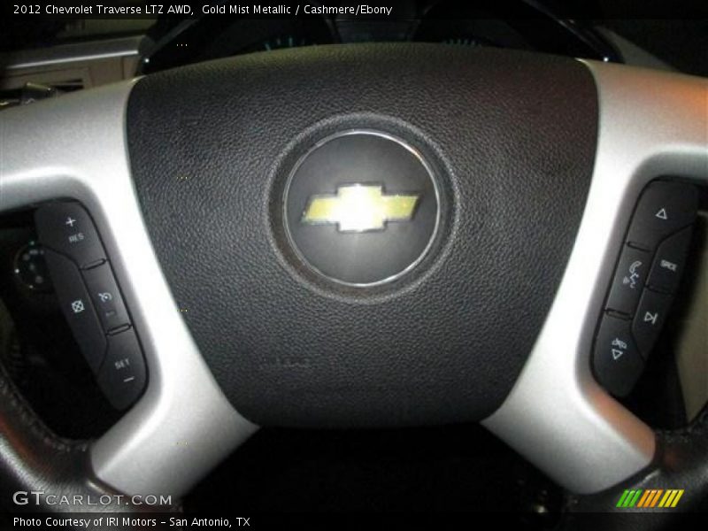 Gold Mist Metallic / Cashmere/Ebony 2012 Chevrolet Traverse LTZ AWD