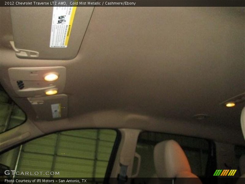 Gold Mist Metallic / Cashmere/Ebony 2012 Chevrolet Traverse LTZ AWD