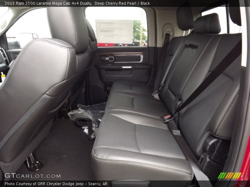 Rear Seat of 2013 3500 Laramie Mega Cab 4x4 Dually