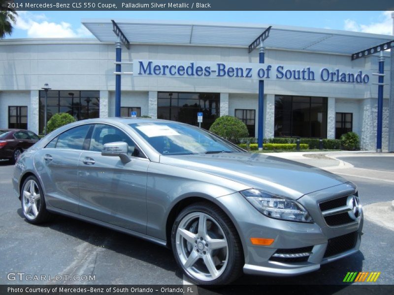Palladium Silver Metallic / Black 2014 Mercedes-Benz CLS 550 Coupe