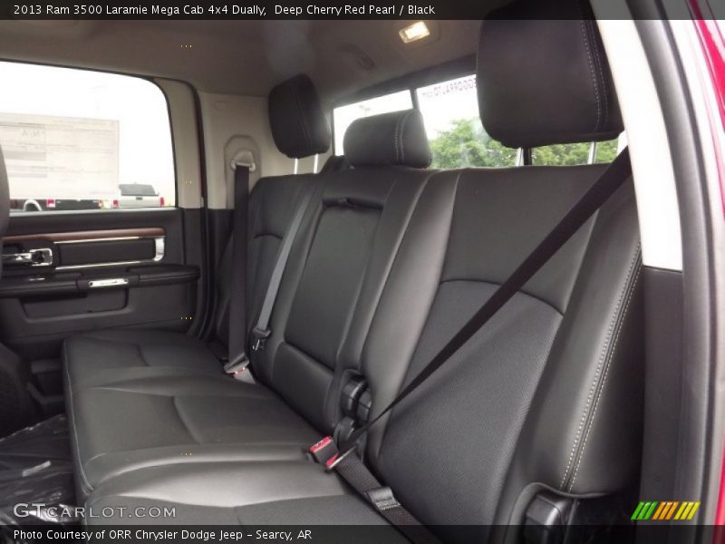 Rear Seat of 2013 3500 Laramie Mega Cab 4x4 Dually