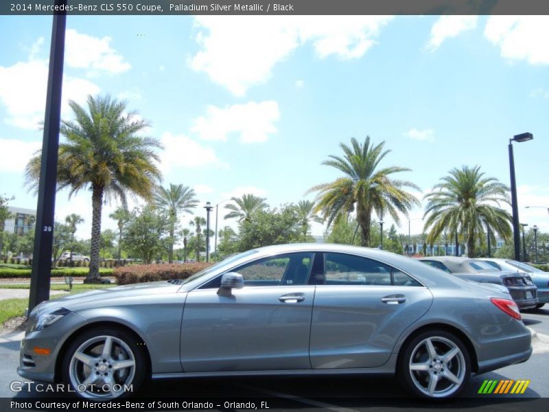 Palladium Silver Metallic / Black 2014 Mercedes-Benz CLS 550 Coupe