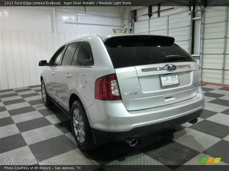 Ingot Silver Metallic / Medium Light Stone 2013 Ford Edge Limited EcoBoost