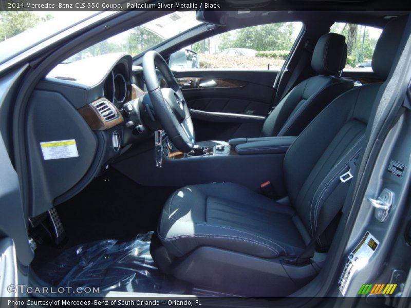 Palladium Silver Metallic / Black 2014 Mercedes-Benz CLS 550 Coupe