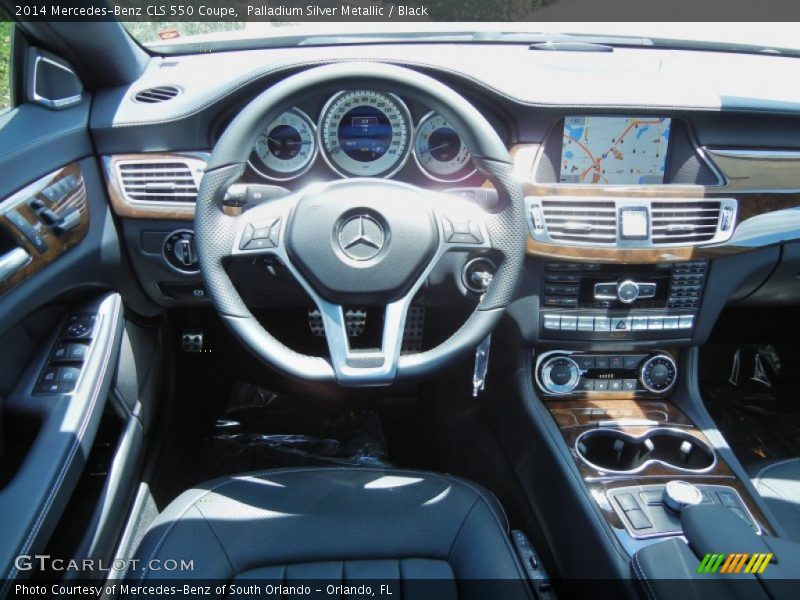 Palladium Silver Metallic / Black 2014 Mercedes-Benz CLS 550 Coupe