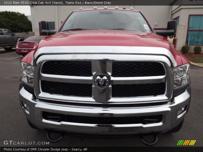 Flame Red / Black/Diesel Gray 2013 Ram 4500 Crew Cab 4x4 Chassis