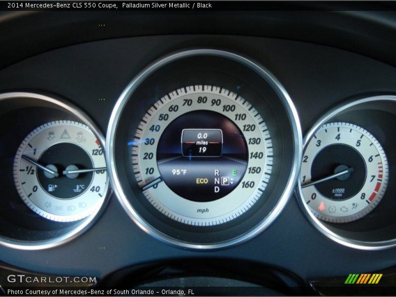 Palladium Silver Metallic / Black 2014 Mercedes-Benz CLS 550 Coupe