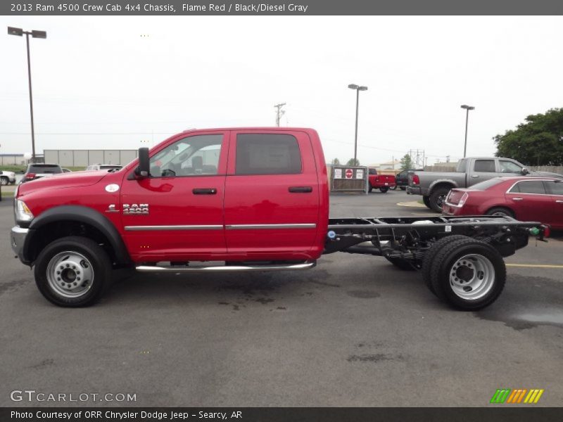  2013 4500 Crew Cab 4x4 Chassis Flame Red