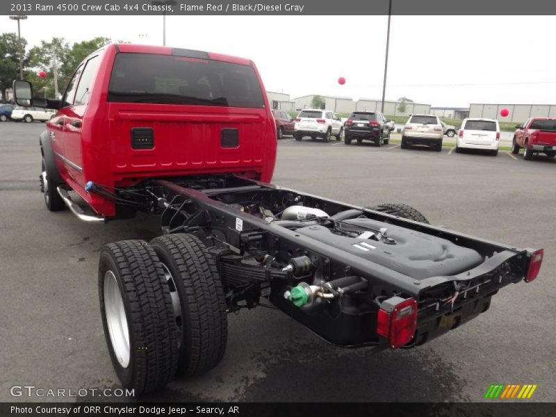  2013 4500 Crew Cab 4x4 Chassis Flame Red