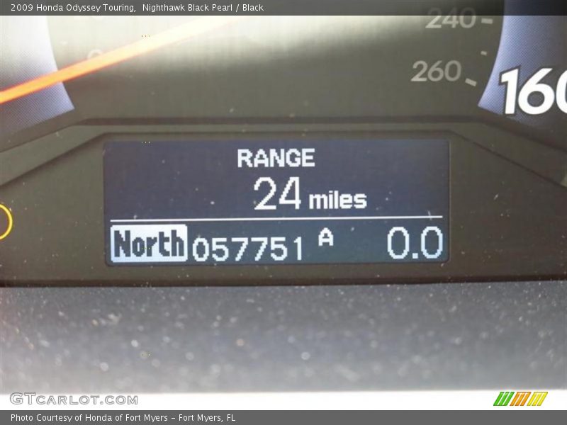 Nighthawk Black Pearl / Black 2009 Honda Odyssey Touring