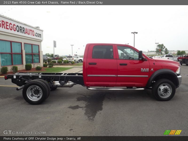 Flame Red / Black/Diesel Gray 2013 Ram 4500 Crew Cab 4x4 Chassis