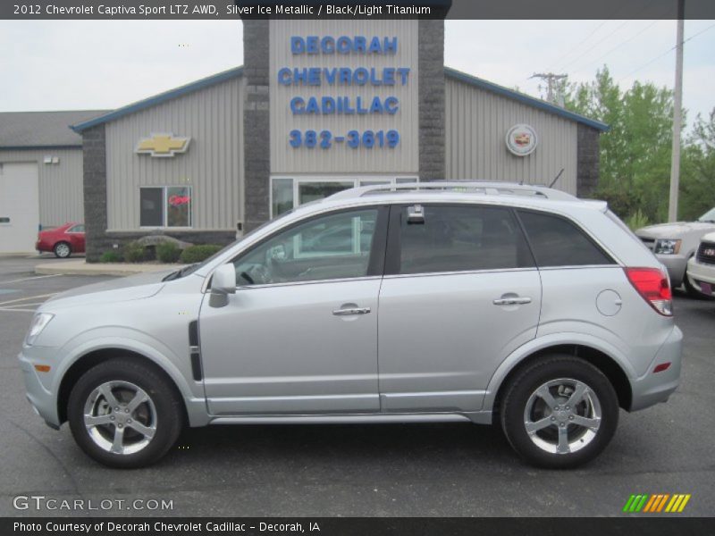Silver Ice Metallic / Black/Light Titanium 2012 Chevrolet Captiva Sport LTZ AWD