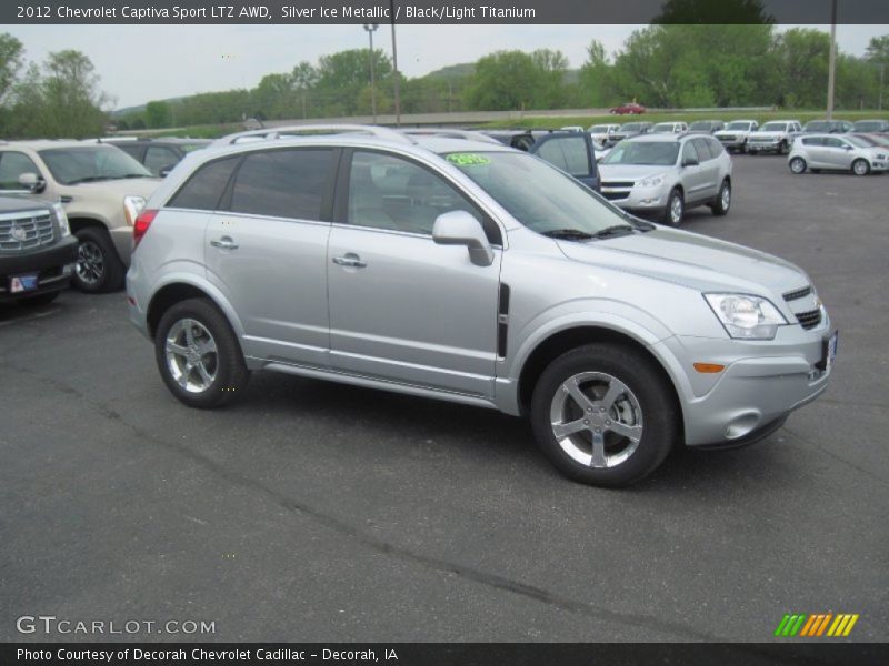 Silver Ice Metallic / Black/Light Titanium 2012 Chevrolet Captiva Sport LTZ AWD