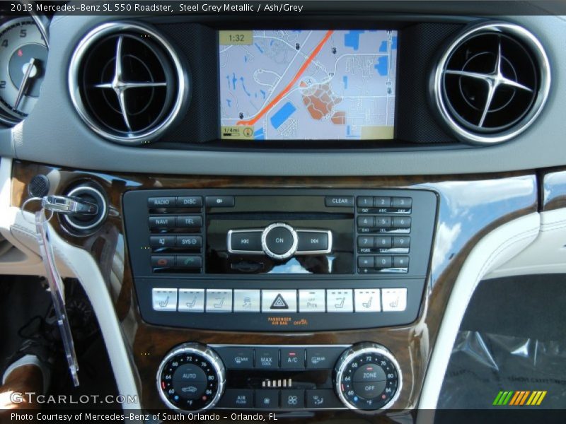 Steel Grey Metallic / Ash/Grey 2013 Mercedes-Benz SL 550 Roadster