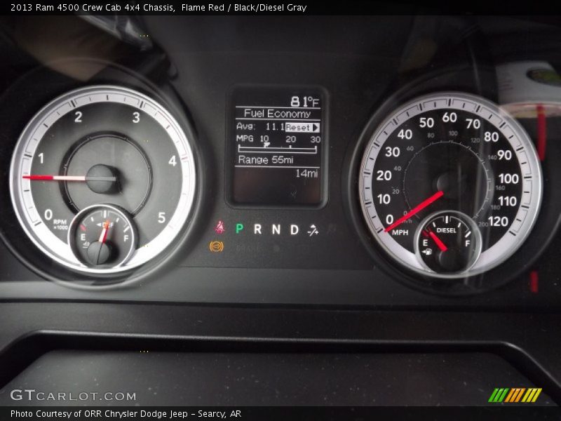  2013 4500 Crew Cab 4x4 Chassis Crew Cab 4x4 Chassis Gauges