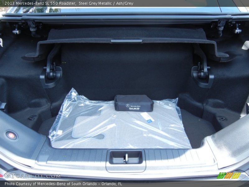 Steel Grey Metallic / Ash/Grey 2013 Mercedes-Benz SL 550 Roadster