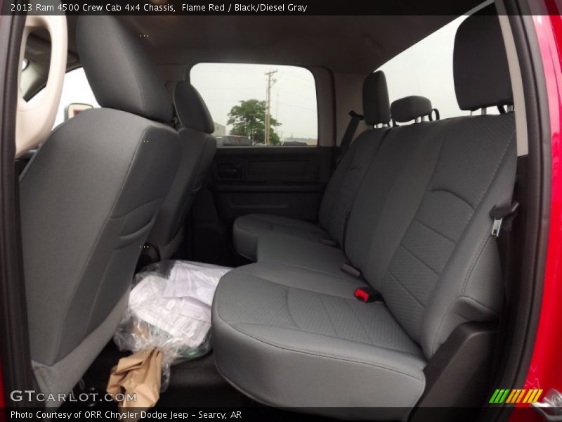 Rear Seat of 2013 4500 Crew Cab 4x4 Chassis