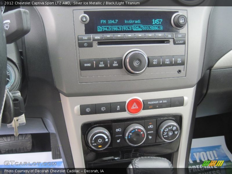Silver Ice Metallic / Black/Light Titanium 2012 Chevrolet Captiva Sport LTZ AWD