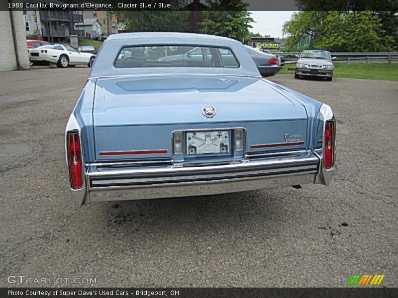 Glacier Blue / Blue 1988 Cadillac Brougham d'Elegance