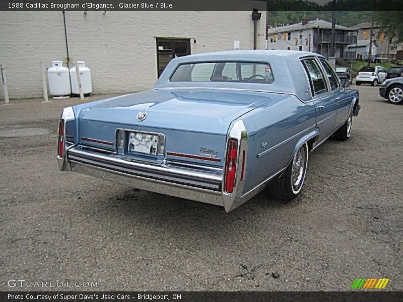 Glacier Blue / Blue 1988 Cadillac Brougham d'Elegance