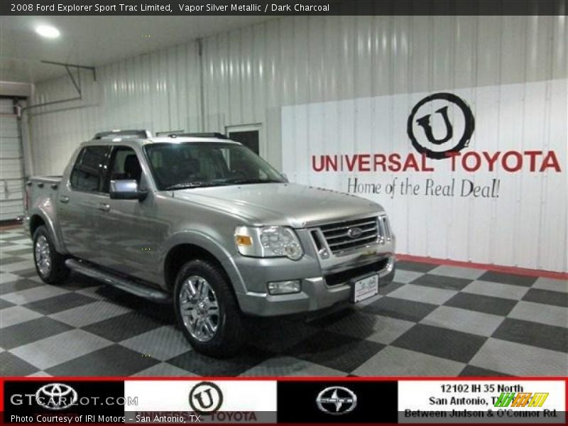 Vapor Silver Metallic / Dark Charcoal 2008 Ford Explorer Sport Trac Limited