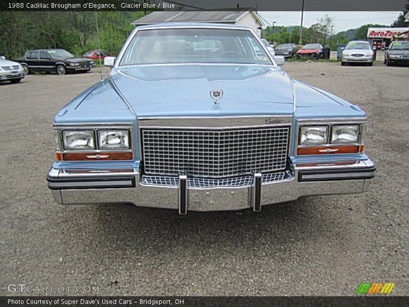 Glacier Blue / Blue 1988 Cadillac Brougham d'Elegance