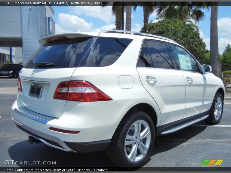 Arctic White / Black 2013 Mercedes-Benz ML 350 4Matic